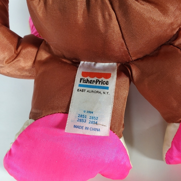 Fisher Price Puffalump Chattering Chimp Monkey Plush Stuffed Toy 12" Works - Picture 5 of 7